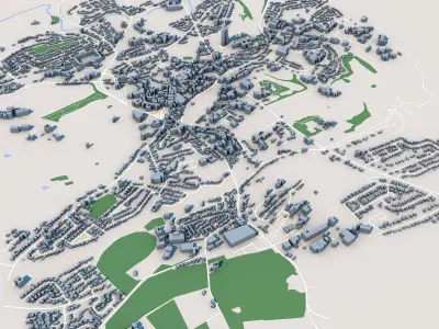Armagh City in Northern Ireland 3D model