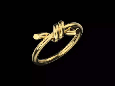 Tiffany Knot ring  3D print model