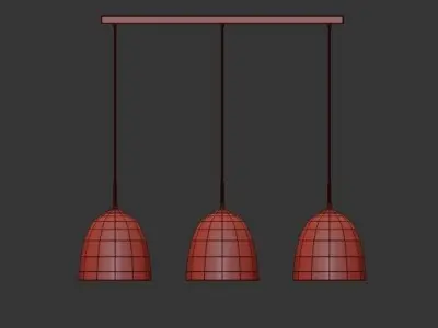MODERN CEILING LIGHT TRAFFORD 3D model