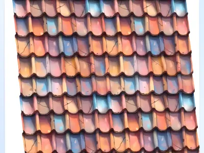 Stylized Roof Seamless Texture Texture