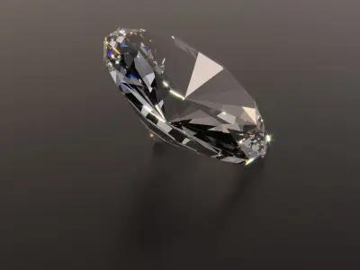 Brilliant diamond 3D model