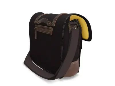 Haversack Bag Low Poly VR Ready 3D Model  Low-poly 3D model