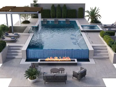 Swimming Pool 11 3D model
