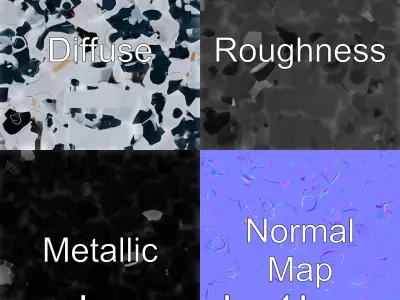 Stylish Toy Robot Assistant with Neon Indicators Low-poly 3D model