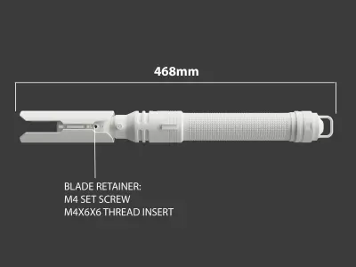 Jedi Survivor - Jaro Tapal Cal Kestis Lightsaber Parts LGT XRGB 3D print model