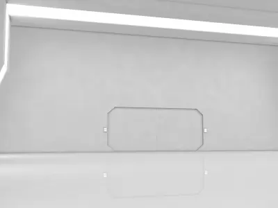 Sci Fi Warehouse Low-poly 3D model get