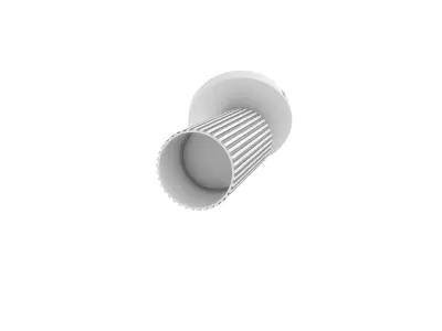 Fluted Light Fixtures - Adjustable Spot light and Wall light  3D model