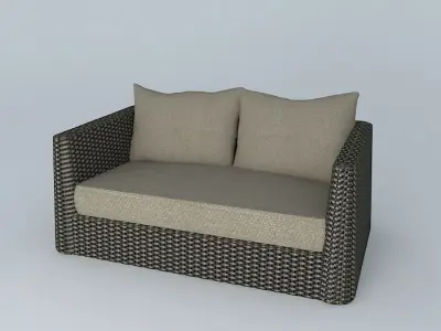 Exterior Sofa 1 3D model