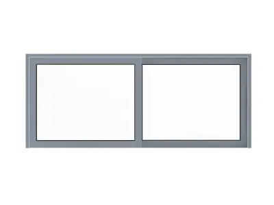 Metal Window 09 3D model