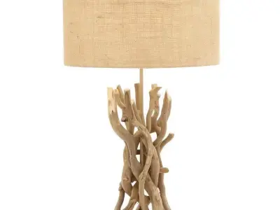 Ferncliff Driftwood Table Light Lamp 3D model