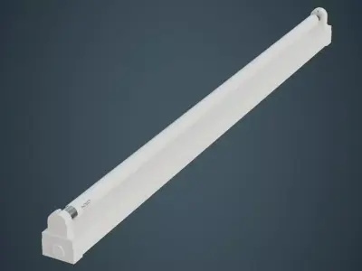 Fluorescent Bulb 3A Low-poly 3D model
