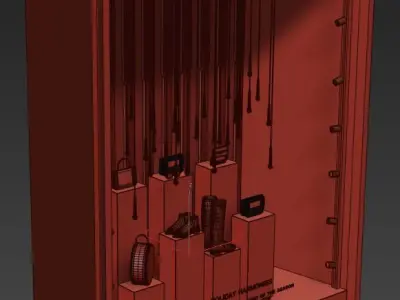 Shop window display 2 3D model