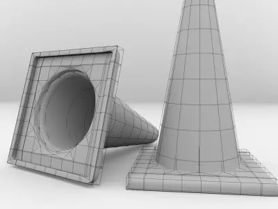Traffic Cones 3D model