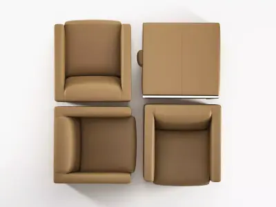 Bolero person swivel chair 3D model