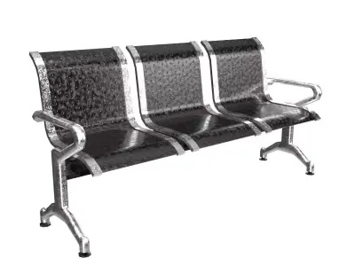 Waiting Chair Low-poly 3D model