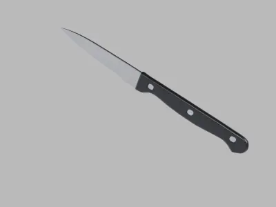 Paring Knife Low-poly 3D model