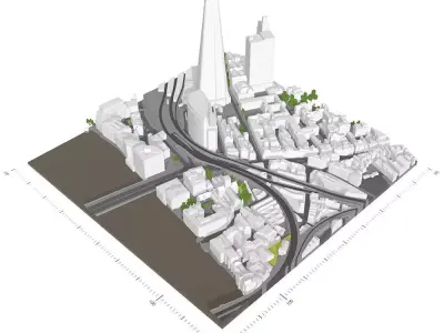 Free 3D Model of London - Sample of AccuCities Level 2 Model Free 3D model