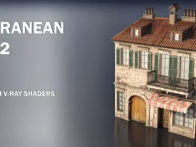 Mediterranean House 02  3D model