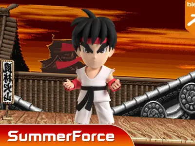 Ryu SD - Street Fighter 3D model