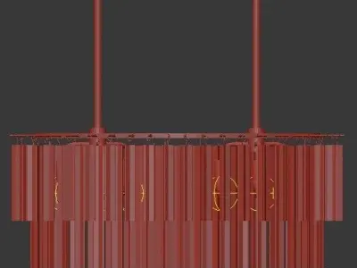 Nessa Round Chandelier 1 3D model