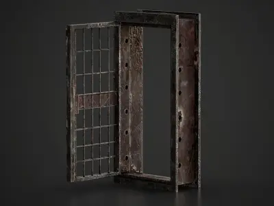 Rust Door  Low-poly 3D model