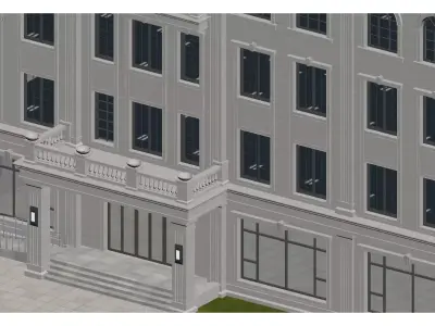 European-style architecture 3D model