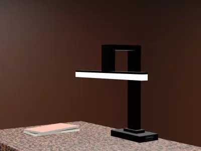Ultra Low Poly Modern LED Desk Lamp Low-poly 3D model
