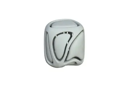 SciFi Cube Object No 68125 Low Poly Shape Low-poly 3D model