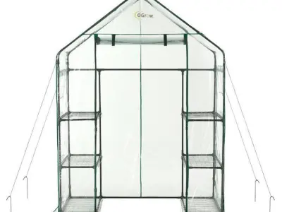 Outdoor Garden Greenhouse Plastic Grow House 3D model