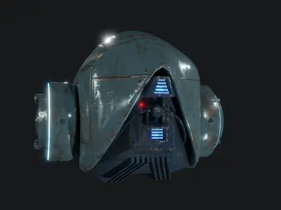 SciFi Drone Low-poly 3D model