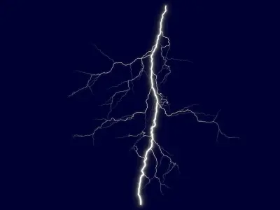 Realistic 3D Lightning CG-03 3D model