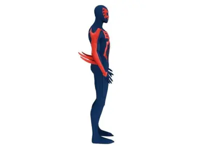 Spider-man 2099 Low-poly 3D model