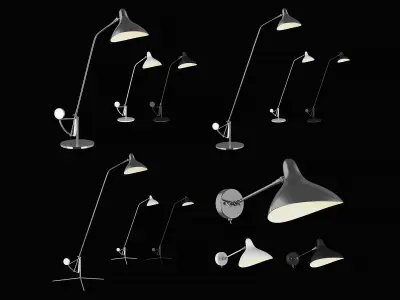 764 Manti Lightstar Collection of Lamps 3D Model Pack
