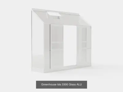 Collection of Greenhouse Ida 3300 Glass - 3 Models 3D Model Pack