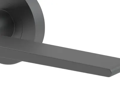 Carlisle Brass Velino Door Handle Matt Black 3D model