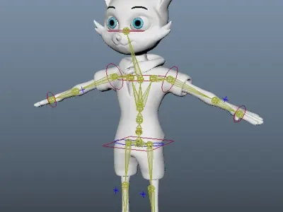 Animated 3dFox Low-poly 3D model