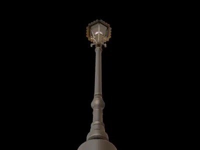 street old lamp 3d model 3D model