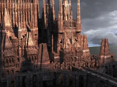 Tudor Castle City  3D model