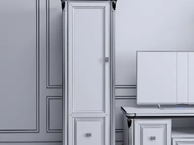 Classic shawcase from MDF 3D model