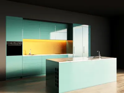 17-Kitchen5 glossy 2 3D model