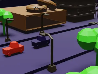 Animated Territory Free 3D model