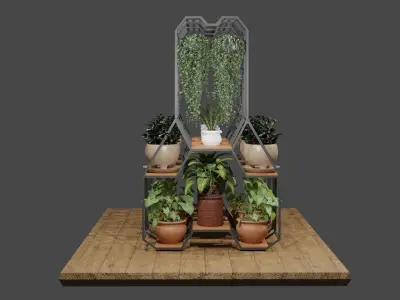 place of plant like pot 3D model
