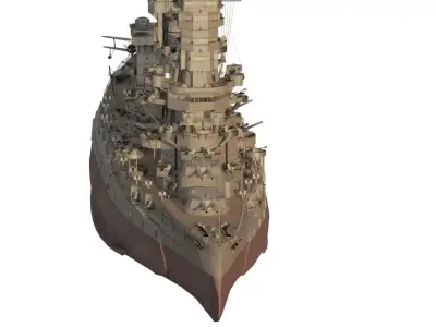 IMPERIAL JAPANESE NAVY 1940s BATTLESHIP  3D model