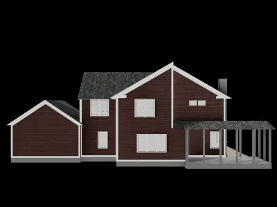 House exterior 1 Low-poly 3D model