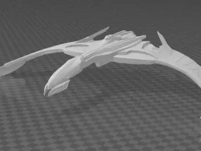 Romulan Valdor class starship 3D print model