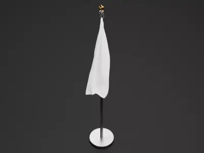 -White Flag V1- 3D model