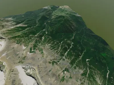Mount Timpanogos Utah 3D model