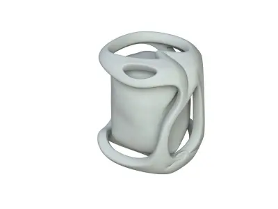 SciFi Shape Object Low Poly Low-poly 3D model 18