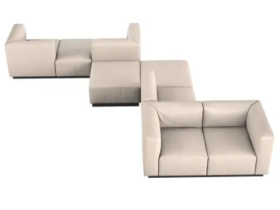 Living Landscape 730 Sofa Composition 2 3D model