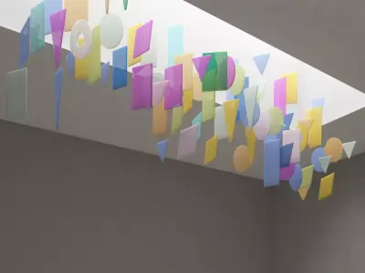 COLORFUL KIDS ROOM DECORATION 3D model